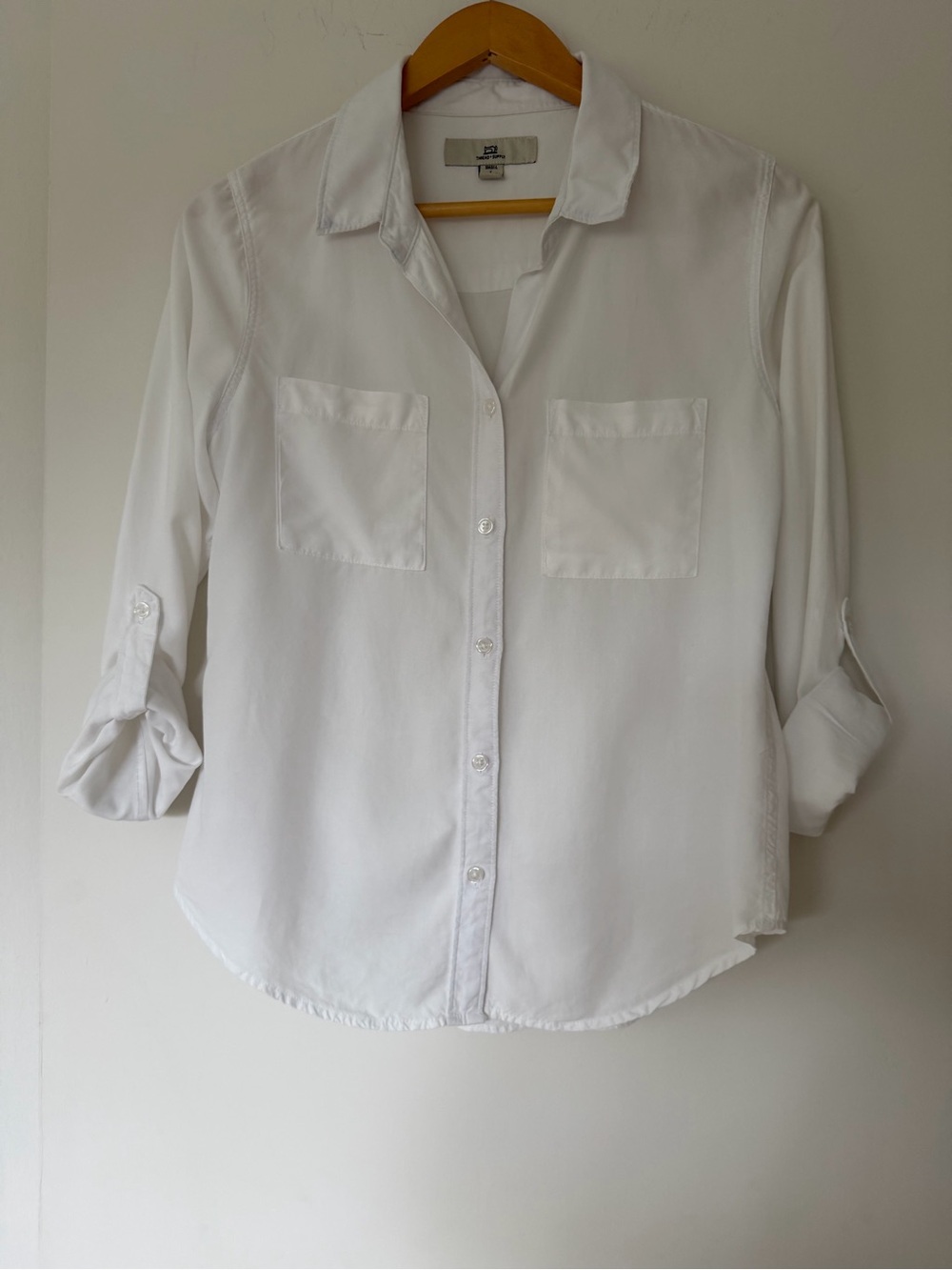 Thread & Supply White Button-Down Pocket Shirt
